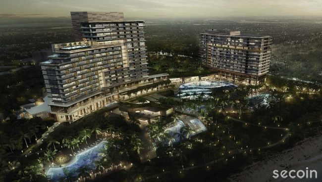 Secoin stone chips Terrazzo Tiles at Hoi An South Development